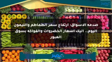 صدمة الأسواق: ارتفاع سعر الطماطم والليمون اليوم.. إليك أسعار الخضروات والفواكه بسوق العبور